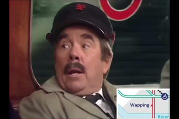 The Two Ronnies London Underground sketch with added pictures of the tube map for each station.